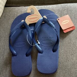 Havaianas Slim Flip Flops in Deep Blue